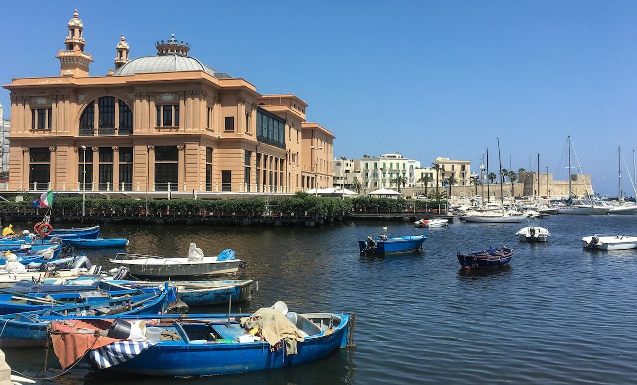 View of Bari near the sea